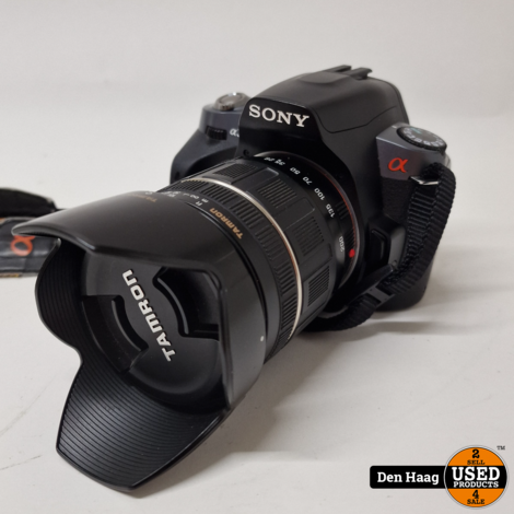 Sony Alpha DSLR-A380 incl Tamron af aspherical ld 28-300mm lens (zie omschr) | Inclusief garantie