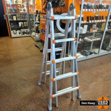 Waku telescoopladder 5x5 | nette staat