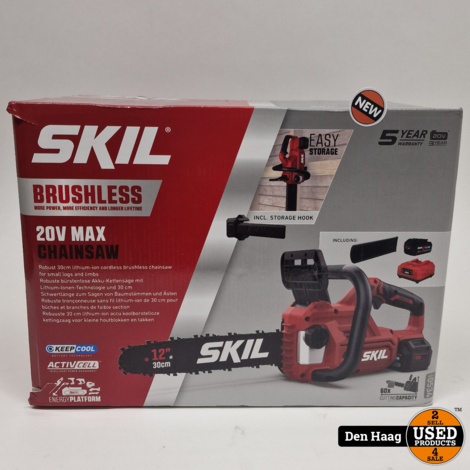 SKIL 20V Kettingzaag 0534AA brushless 30cm Set| Nieuw