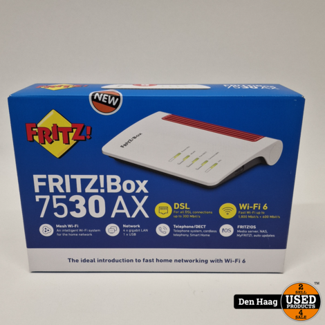 AVM FRITZ!Box 7530 AX International router Wit/rood | Nieuw