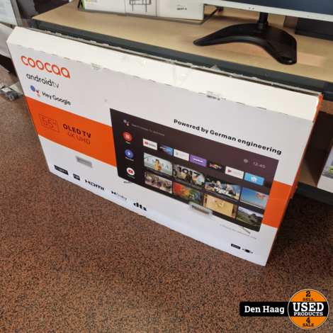 Coocaa 55S8G Smart-TV 55inch chromecast built-in oled 4k uhd Grijs | nieuwstaat