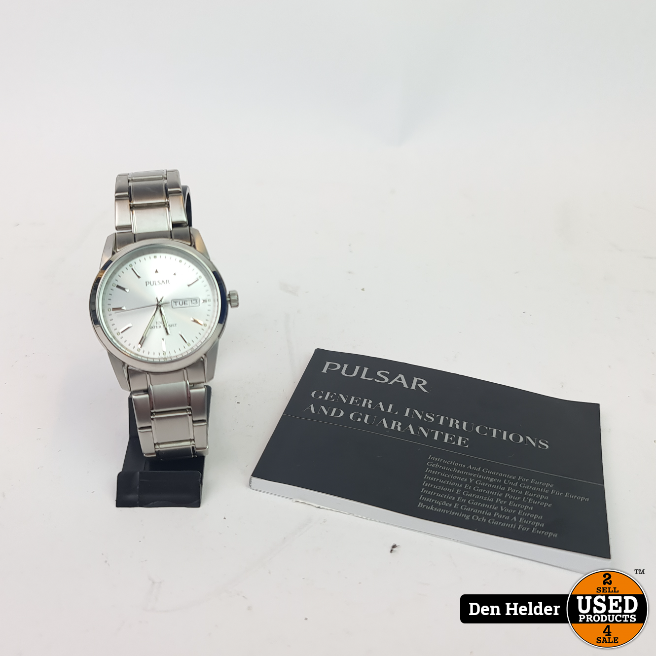 Pulsar VJ33-X004 10 Bar Staat Heren Horloge - In Nette Staat - Used  Products Den Helder
