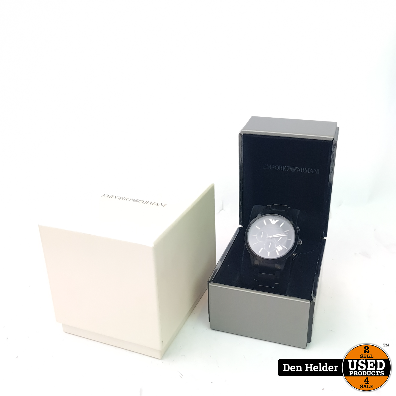 Emporio Armani AR-2453 Heren Horloge Stalen band - ZGAN - Used Products Den  Helder