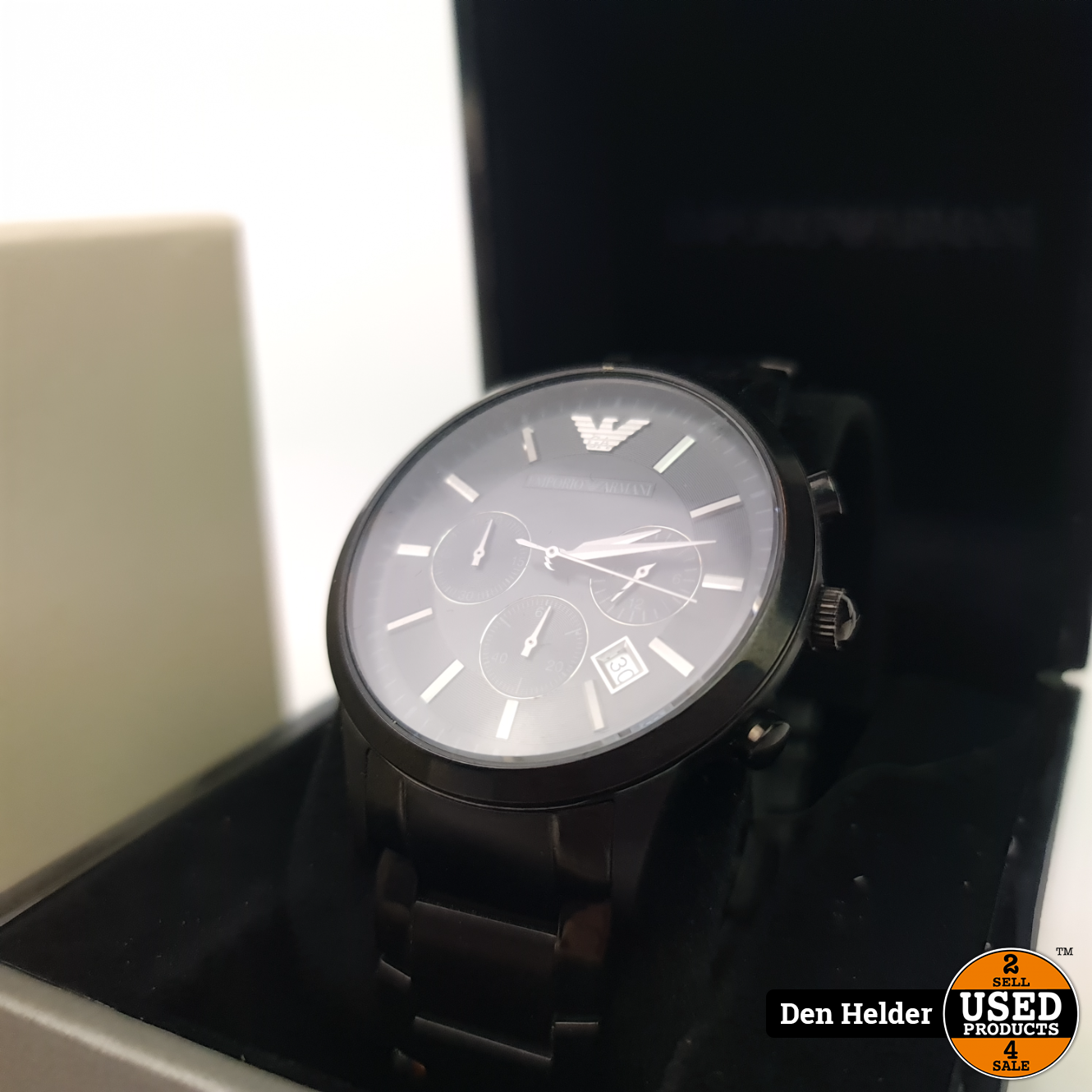 Emporio Armani AR-2453 Heren Horloge Stalen band - ZGAN - Used Products Den  Helder