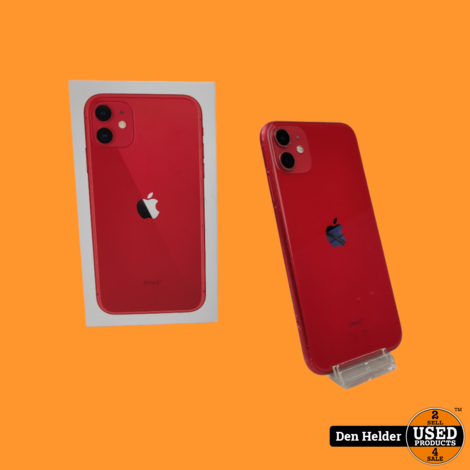 Apple iPhone 11 64GB Red - In Goede Staat