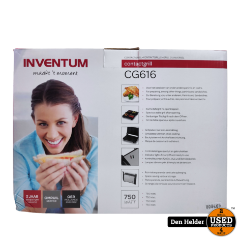 Inventum Contactgrill CG616 - Nieuw!