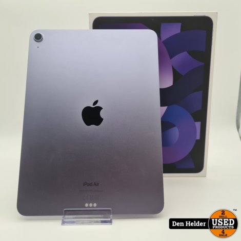 Apple iPad Air 2022 256GB Wifi Paars - Extra Garantie 26-06-2023