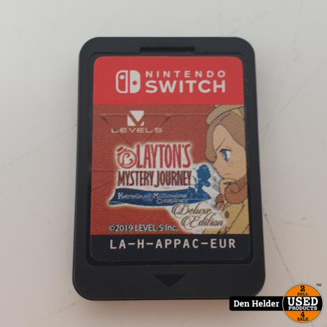 Layton's Mystery Journey Deluxe Edition Nintendo Switch Game Cartridge Only - In Nette Staat