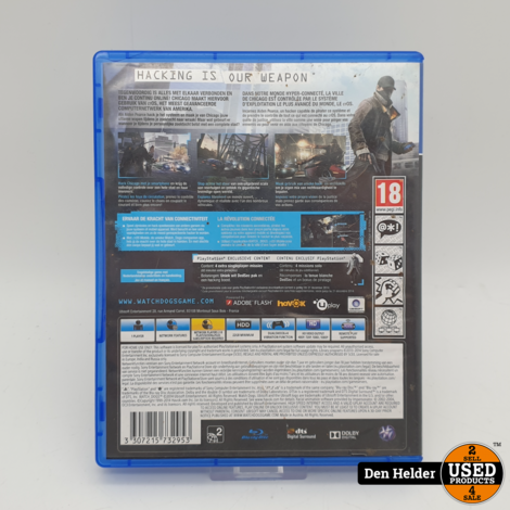 Watchdogs Playstation 4 Game - In Nette Staat