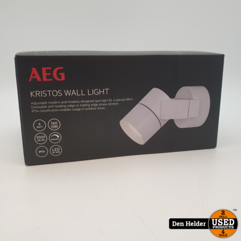 AEG Kristos Wall Light - Nieuw in Doos