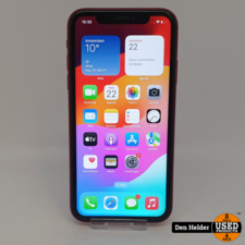 Apple Apple iPhone XR 128GB Accu 80% Rood - Geen Face ID - In Nette Staat