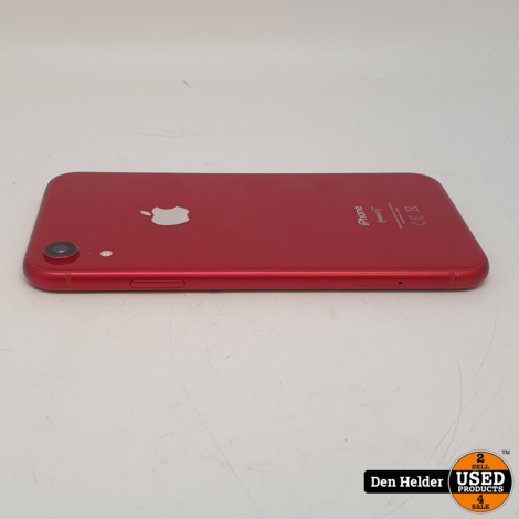 Apple iPhone XR 128GB Accu 80% Rood - Geen Face ID - In Nette Staat