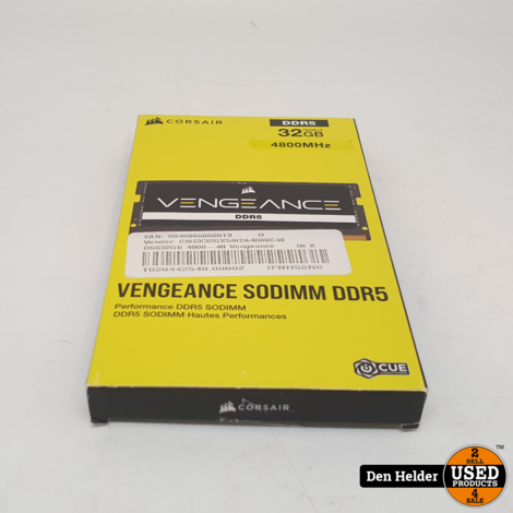 Corsair Vengeance Sodimm 32GB DDR5 2x 16GB Werkgeheugen - In Nette Staat