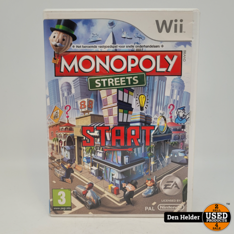 Monopoly Streets Nintendo Wii Game - In Goede Staat