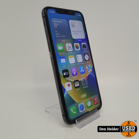 Apple iPhone X 64GB Accu 79% - In Nette Staat