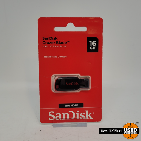 Sandisk Cruzer Blade 16GB USB Stick - Nieuw