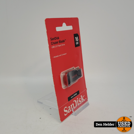 Sandisk Cruzer Blade 16GB USB Stick - Nieuw