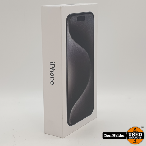 Apple iPhone 15 Pro 128GB Black Titanium - Nieuw