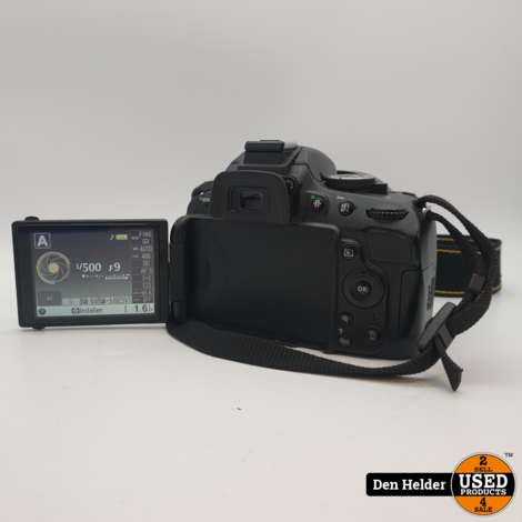 Nikon D5100 16.2MP Nikon F Full HD Spiegelreflexcamera - In Goede Staat