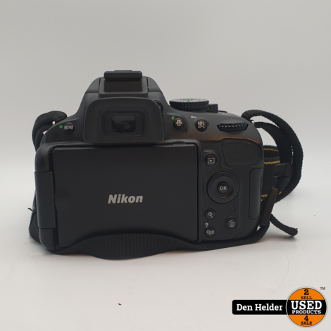 Nikon D5100 16.2MP Nikon F Full HD Spiegelreflexcamera - In Goede Staat