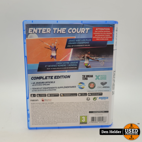 Tennis World Tour 2 PS5 Game - In Nette Staat