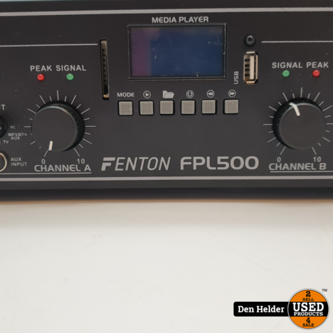 Fenton FPL500 digitale D-klasse versterker met MP3-speler en Bluetooth