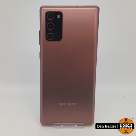 Samsung galaxy s20 note 256gb kleur brons - In nette Staat
