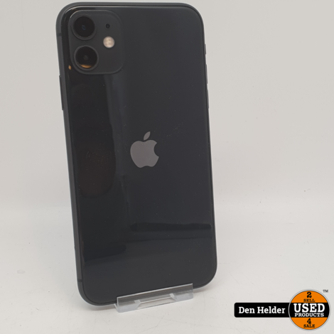 Apple iPhone 11 Zwart 128GB Accu 96 - In Nette Staat