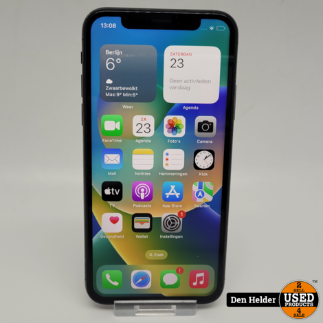 Apple iPhone X 64GB Zwart - In Nette Staat