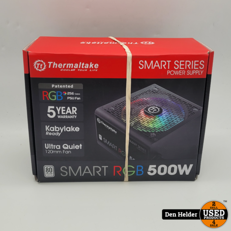 Thermaltake RGB Smart Series 500W PC Voeding - In Nette Staat