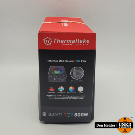 Thermaltake RGB Smart Series 500W PC Voeding - In Nette Staat