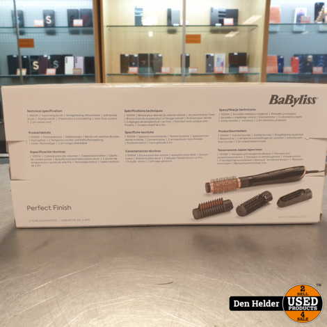 11-04 Babyliss Perfect Finish Föhnborstel AS126E - In Nette Staat