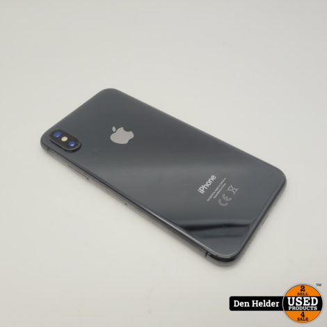 Apple iPhone X 64GB Accu 100 - In Nette Staat
