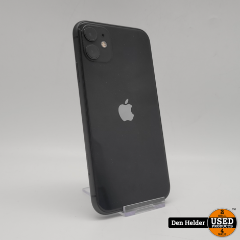 Apple iPhone 11 64GB Accu 75% Zwart - In Nette Staat
