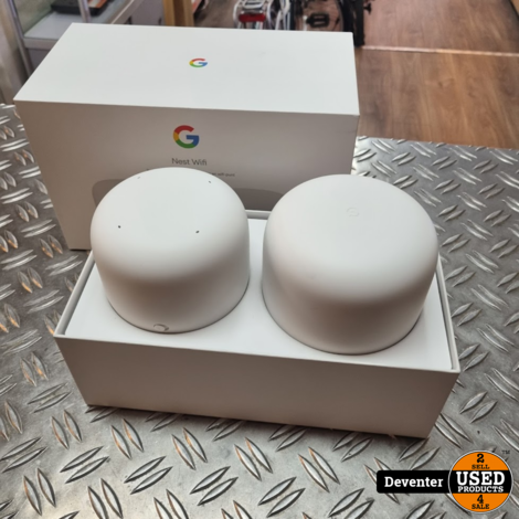 Google nest Wifi Router + Wifi Punt II in doos met garantie