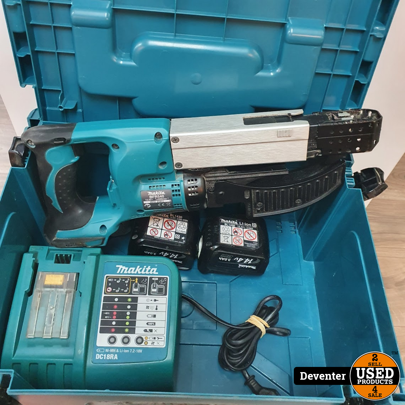 druiven Betsy Trotwood plek Makita BFR540 accu schroefmachine, 2 x accu 14,4v - Used Products Deventer