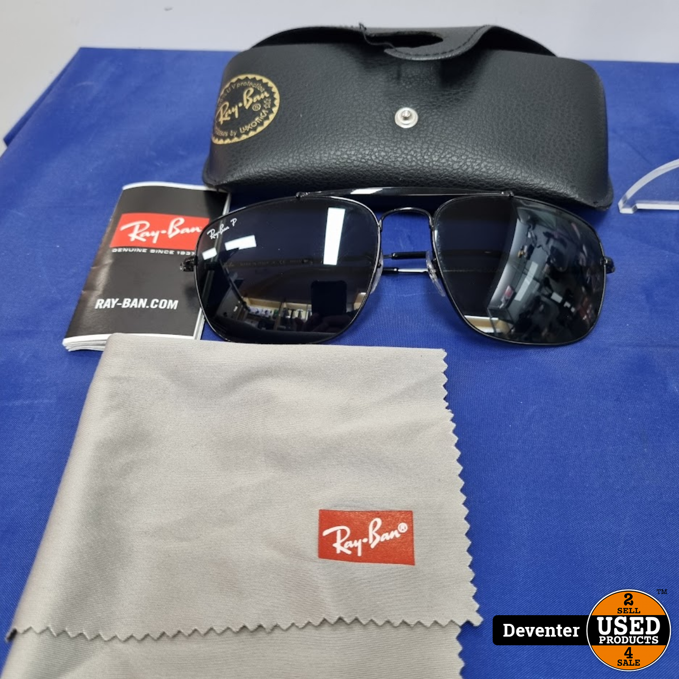 Subjectief Geelachtig nikkel RayBan Ray-Ban RB3560 'The Colonel' Polarized Zonnebril zwart - Used  Products Deventer