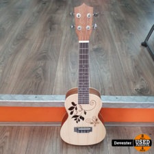 CLXmusic Ukelele Leaves Sparren/ Mahonie NIEUW in doos