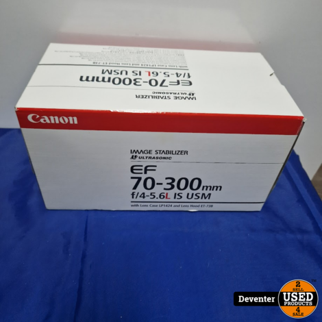 Canon EF 70-300mm f/4-5.6L IS USM Nette staat in doos