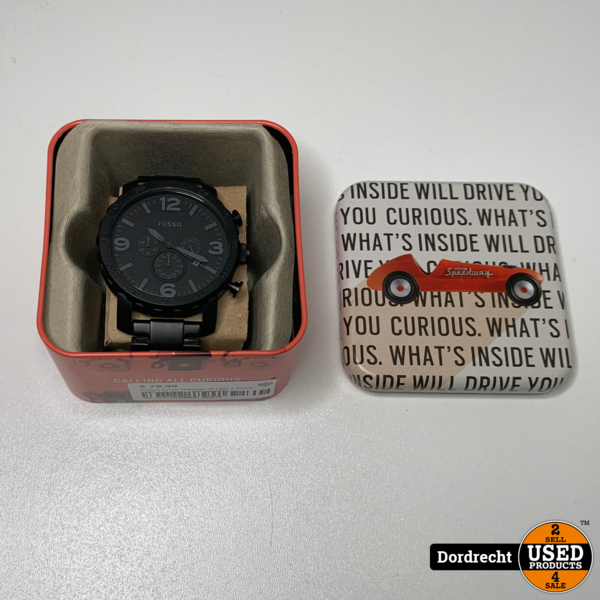 Behoort Algebra zitten Fossil heren Horloge JR1401 || Zwart staal || In doos || Met garantie -  Used Products Dordrecht