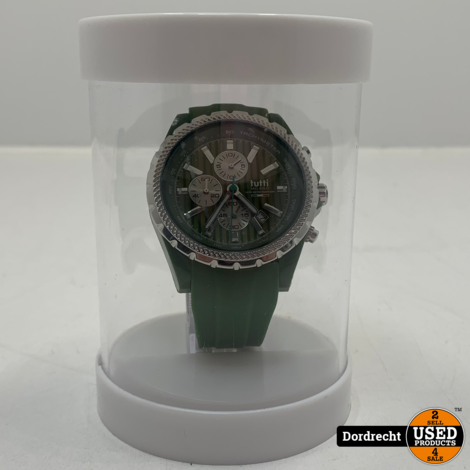 Tutti Milano Horloge TM005 | Leger Groen | 48mm | NIEUW in doos | Met garantie