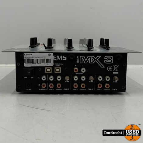 JB Systems MX3 mengpaneel / mixer | Met garantie