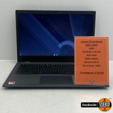Lenovo Chromebook S345-14AST Chromebook | AMD A6-922c 1.8GHz 4GB RAM 64GB eMMC | Met garantie