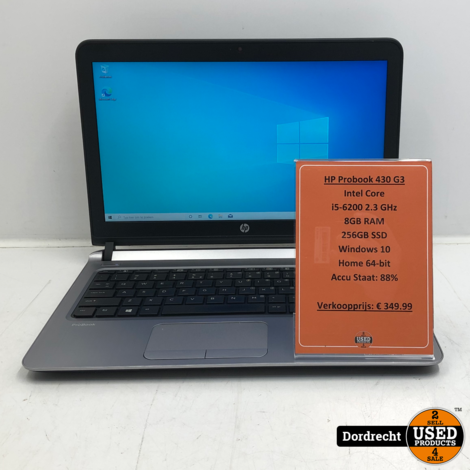 HP ProBook 430 G3 Laptop | i5 8GB RAM 256GB SSD Windows 10 | Met garantie