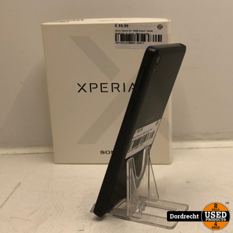 Sony Xperia E5 16GB Zwart | Oude Android | In doos | Met garantie