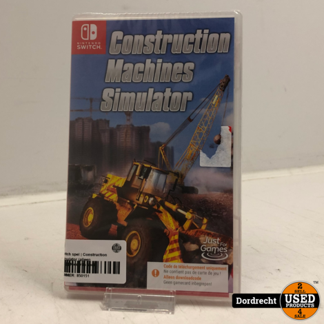Nintendo switch spel | Construction Machines Simulator (alleen dowloadcode) | Nieuw in seal