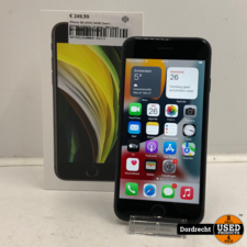 iPhone SE (2020) 64GB Zwart | Schade scherm | In doos | Met Apple garantie tot 06-11-2022