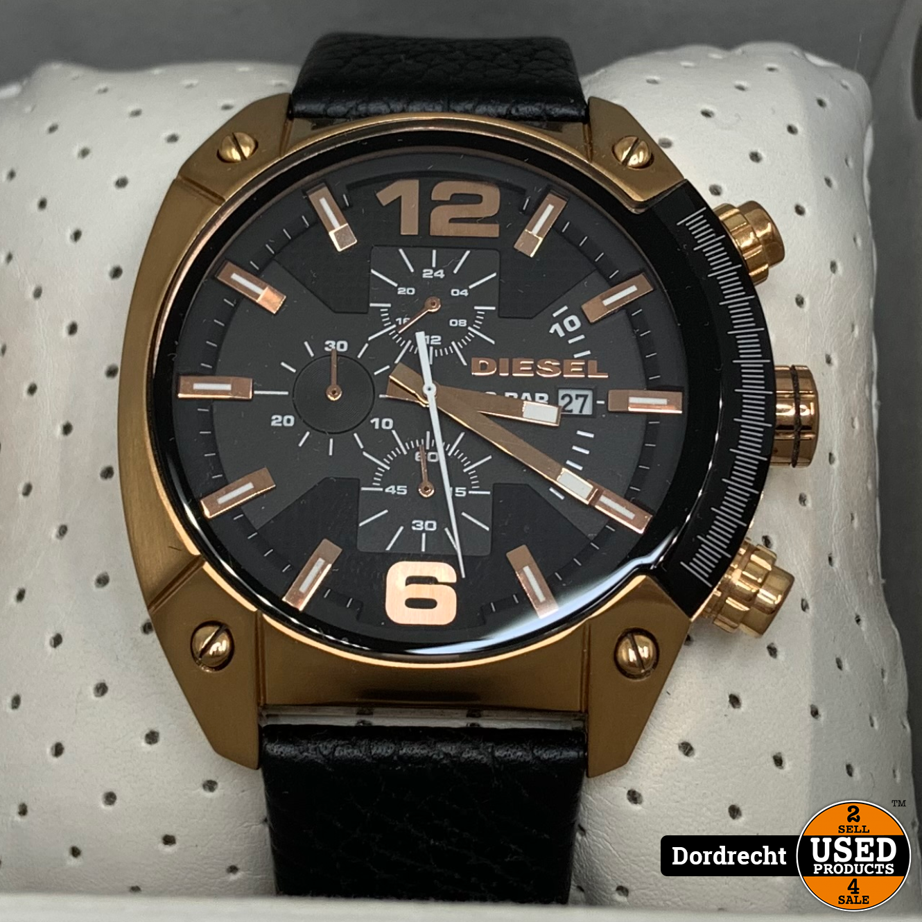 Diesel Horloge DZ-4297 Goud / Zwart | In doos | Met Garantie - Used  Products Dordrecht