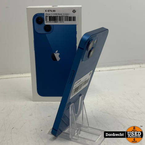 iPhone 13 512GB Blauw | In doos | Met Apple garantie tot 09-01-2023