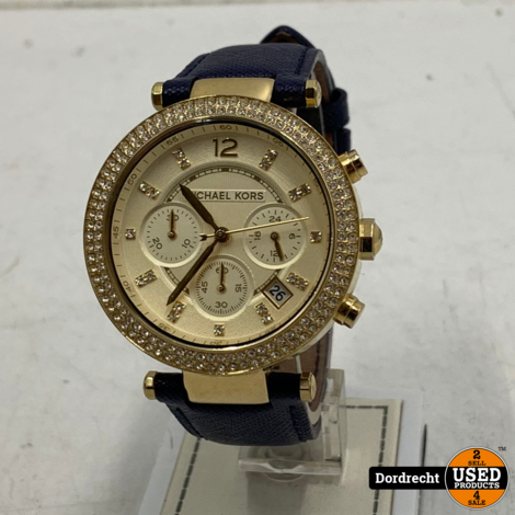 Michael Kors MK2280 Horloge Goud / Blauw | Met garantie